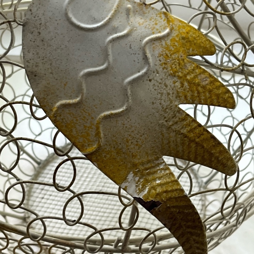 Vintage Hen Egg Basket Decorative Farmhouse Piece indoor outdoor - Picture 7 of 8